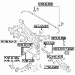 Alternative view of REAR STABILIZER BAR BUSH D19