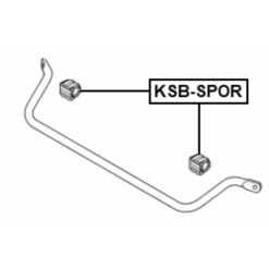 Alternative view of REAR STABILIZER BAR BUSH D20.1