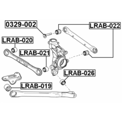 Alternative view of REAR ARM BUSHING