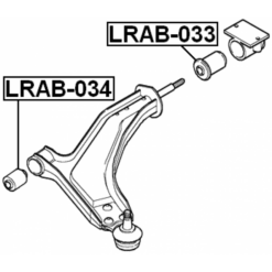 Alternative view of FRONT BUSHING, FRONT CONTROL ARM