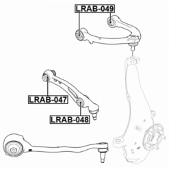Alternative view of BUSHING, FRONT UPPER CONTROL ARM