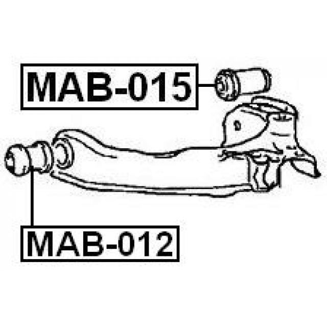 REAR BUSHING, FRONT UPPER CONTROL ARM - Image 2