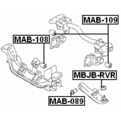Alternative view of DIFFERENTIAL MOUNT BUSHING