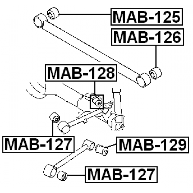 BUSHING, REAR LOWER TRAILING ROD - Image 2