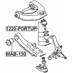 Alternative view of BUSHING, FRONT LOWER CONTROL ARM