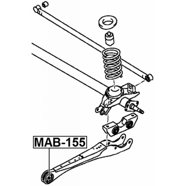 FRONT BUSHING, REAR TRAILING ARM - Image 2