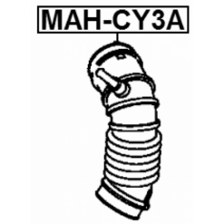 Alternative view of AIR CLEANER HOSE