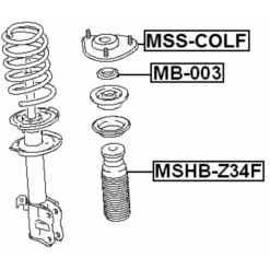 Alternative view of FRONT SHOCK ABSORBER BEARING