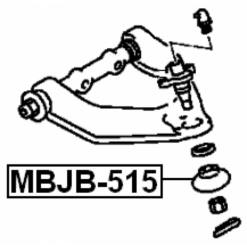 Alternative view of FRONT UPPER CONTROL ARM BALL JOINT BOOT 33X25.5X18.5