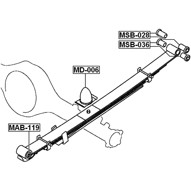 REAR SHOCK ABSORBER JOUNCE BUMPER - Image 2