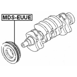 Alternative view of CRANKSHAFT PULLEY