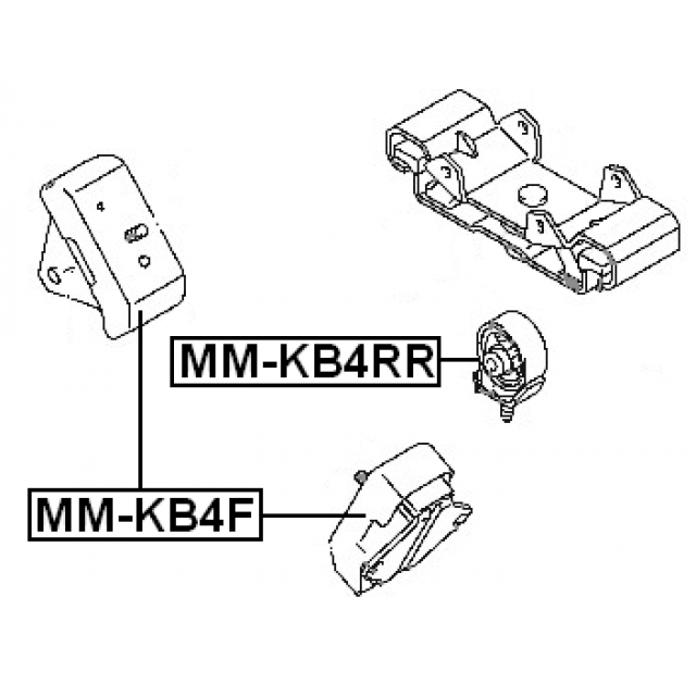REAR ENGINE MOUNT MT - Image 2