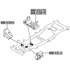 Alternative view of RIGHT ENGINE MOUNT