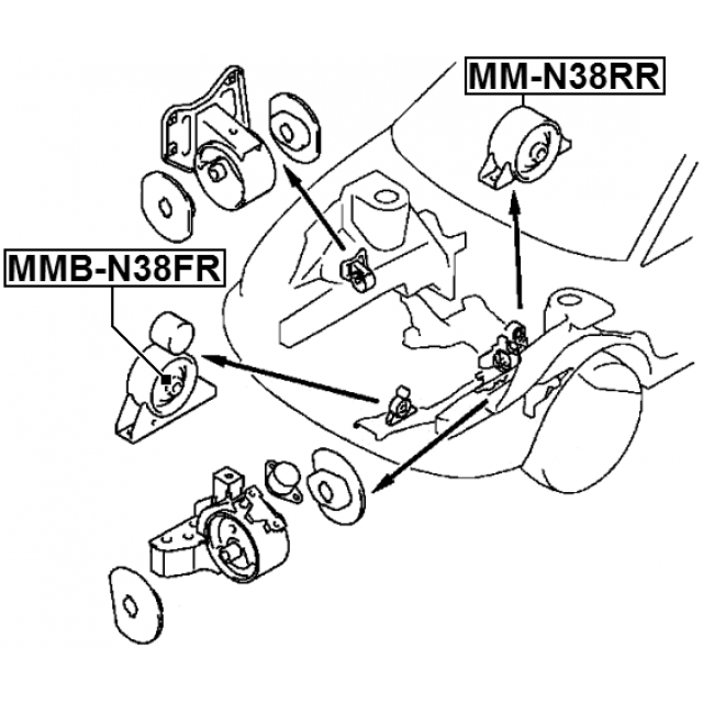 FRONT ENGINE MOUNT BUSHING - Image 2