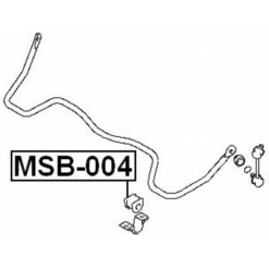 Alternative view of REAR STABILIZER BAR BUSH D24