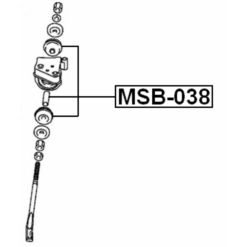 Alternative view of FRONT STRUT ROD CUSHION KIT