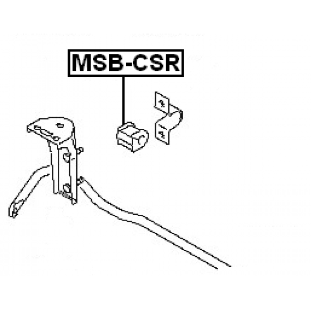 REAR STABILIZER BAR BUSH D12 - Image 2