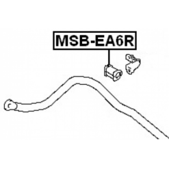 Alternative view of REAR STABILIZER BAR BUSH D20