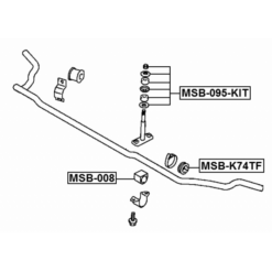 Alternative view of FRONT STABILIZER BAR BUSH