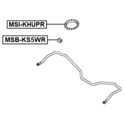 Alternative view of REAR STABILIZER BAR BUSH D20.1