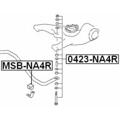 Alternative view of REAR STABILIZER BAR BUSH D28.6