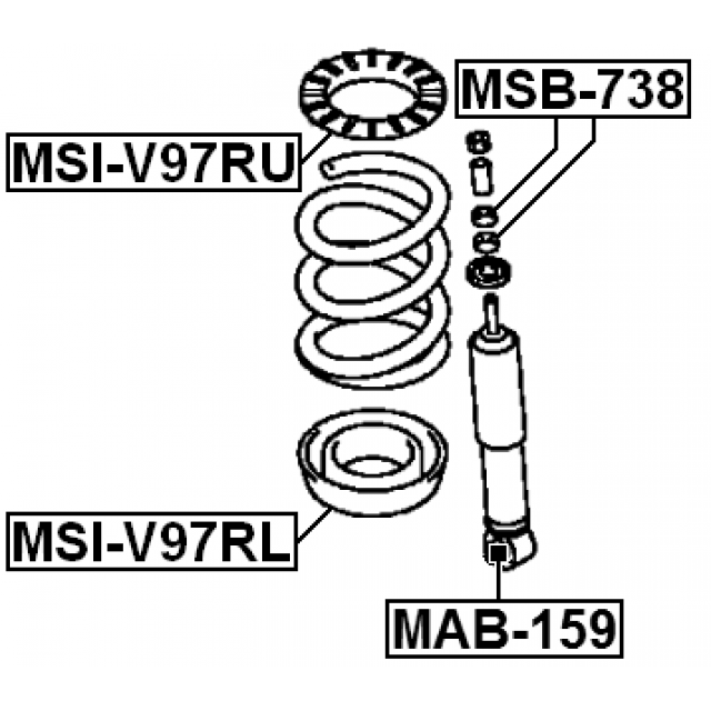 REAR SPRING LOWER SEAT - Image 2