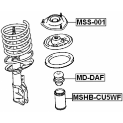 Alternative view of FRONT SHOCK ABSORBER MOUNTING