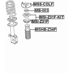 Alternative view of FRONT SHOCK ABSORBER MOUNTING