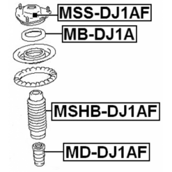 Alternative view of FRONT SHOCK ABSORBER MOUNTING