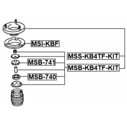 Alternative view of FRONT SHOCK ABSORBER MOUNTING, REPAIR KIT