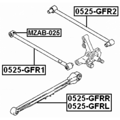 Alternative view of REAR TRANSVERSE ROD BUSHING