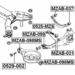 Alternative view of REAR ARM BUSHING
