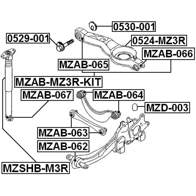 BUSHING, REAR SHOCK ABSORBER - Image 2