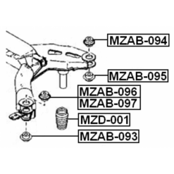 Alternative view of REAR CROSSMEMBER BUSHING