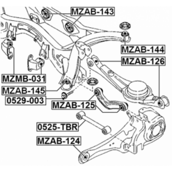Alternative view of REAR TRANSVERSE ROD BUSHING