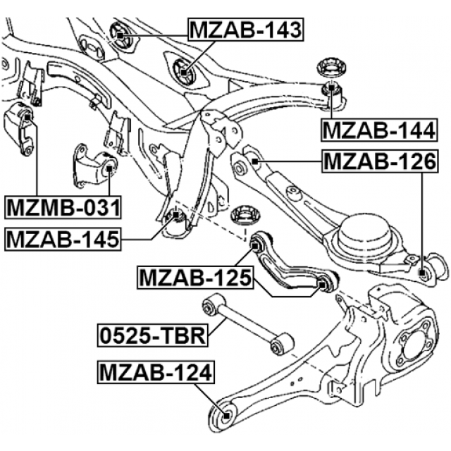 BUSHING, REAR TRANSVERSE ARM - Image 2
