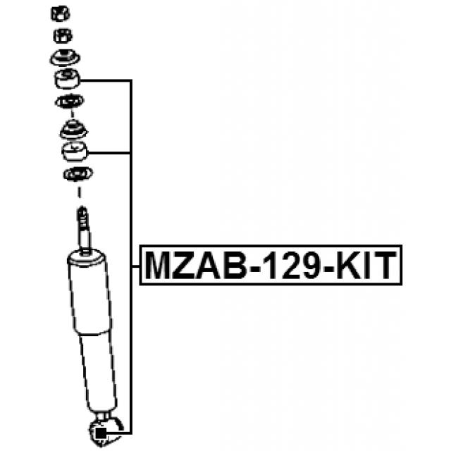 FRONT SHOCK ABSORBER BUSHING KIT - Image 2