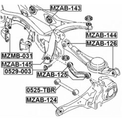 Alternative view of REAR CROSSMEMBER BUSHING
