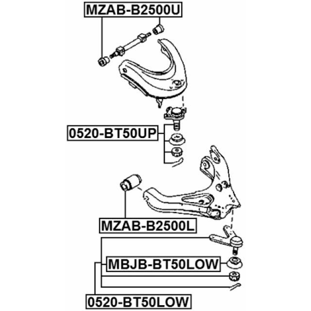 BUSHING, FRONT UPPER CONTROL ARM - Image 2
