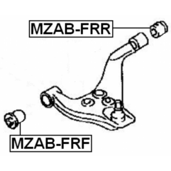 Alternative view of FRONT BUSHING, FRONT CONTROL ARM