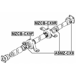 Alternative view of DRIVE SHAFT BEARING