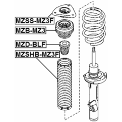 Alternative view of FRONT SHOCK ABSORBER JOUNCE BUMPER