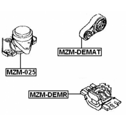 Alternative view of RIGHT ENGINE MOUNT (HYDRO)