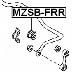 Alternative view of REAR STABILIZER BAR BUSH D22.5