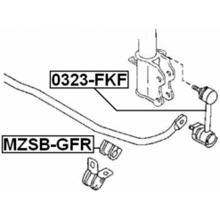 Alternative view of REAR STABILIZER BAR BUSH D17