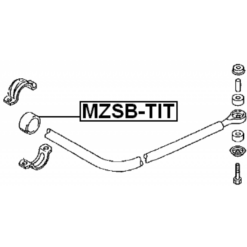 Alternative view of REAR STABILIZER BAR BUSH D35