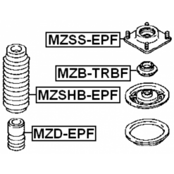 Alternative view of FRONT SHOCK ABSORBER MOUNTING