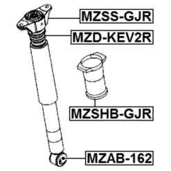Alternative view of REAR SHOCK ABSORBER MOUNTING