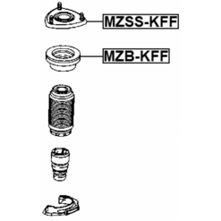 Alternative view of FRONT SHOCK ABSORBER MOUNTING