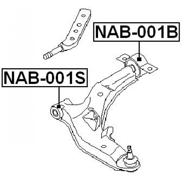 REAR BUSHING, FRONT CONTROL ARM (HYDRO) - Image 2